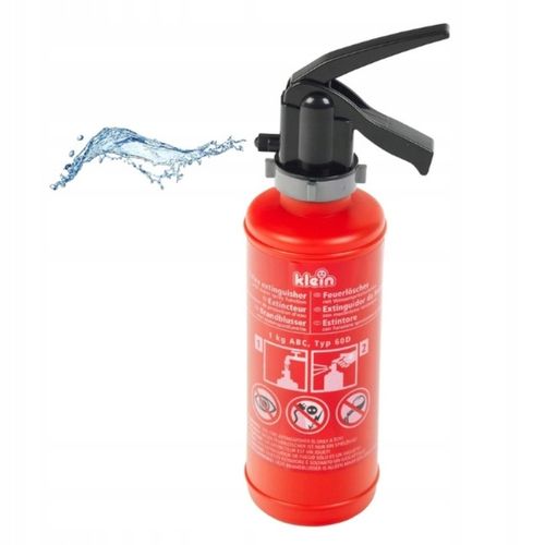 KLEIN ZABAWKOWA GAŚNICA STRAŻACKA Z POMPKĄ NA WODĘ DLA DZIECI +3LAT 500 ml na Arena.pl