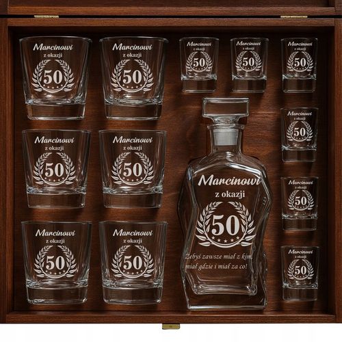 Zestaw Karafka na 18 30 40 50 Urodziny PREZENT na Arena.pl