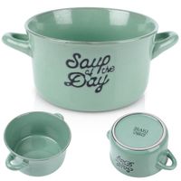 Miska Bulionówka Miseczka na Zupę Gulasz z Uszami Uchwytami 600 ml