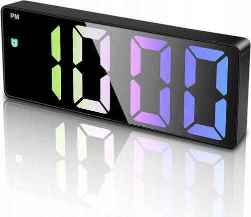 ZEGAR ZEGAREK ELEKTRONICZNY CYFROWY LCD PODŚWIETLANY TEMPERATURA na Arena.pl