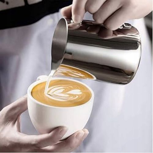 DZBANEK KUBEK DO SPIENIANIA MLEKA NA MLEKO STALOWY NIERDZEWN MLECZNIK na Arena.pl