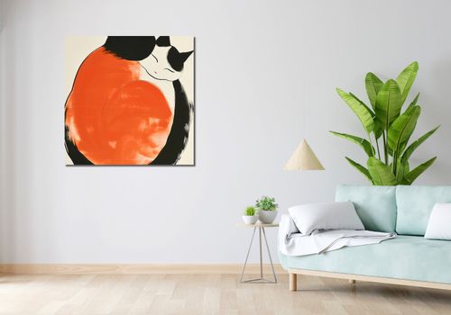 Obraz 90x90cm Yin i Yang Kotów na Arena.pl