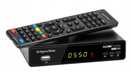 Tuner Dvb-T2 Krugermatz H.265 Hevc Dekoder Km0550C na Arena.pl