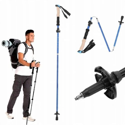 KIJE TREKKINGOWE KIJKI NORDIC WALKING DO CHODZENIA PO GÓRACH REGULOWANE na Arena.pl