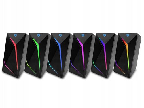 Gamingowe głośniki 2.0 COBRA PRO URION 8W MT3172 PODŚW. RGB MODUŁ STERUJĄCY na Arena.pl