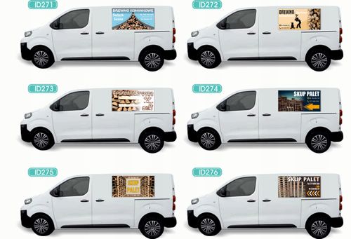 Reklama Naklejka na samochód RÓZNE WZORY do wyboru DREWNO KOMINKOWE na Arena.pl