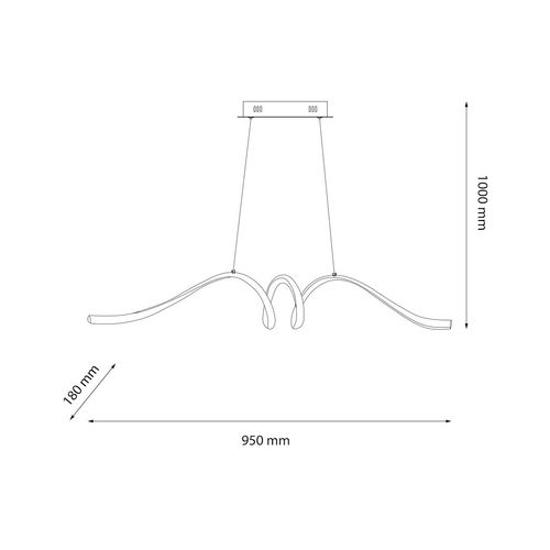 Lampa wisząca LOOP 28W LED 4000K na Arena.pl