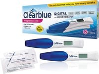 CLEARBLUE Cyfrowy Test Ciążowy Wskazuje Tydzień Ciąży Digital Weeks 2 szt.
