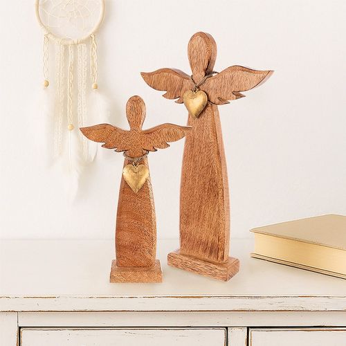 Figurka drewniana anioł MANGO 42 cm na Arena.pl