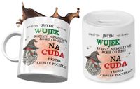 Dla Wujka Zestaw Kubek + Skarbonka Na Prezent Z Nadrukiem Ze Zdjęciem