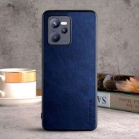 Etui AIORIA Vintage LEATHER Realme C35 / Realme Narzo 50A Prime niebieski