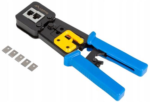 ZACISKARKA PRZELOTOWA WTYKÓW ZŁĄCZ PRZELOTOWYCH RJ45 RJ12 RJ11 LAN LANBERG na Arena.pl