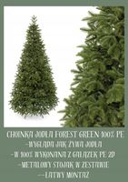 Choinka sztuczna Jodła FOREST Green 2D 100% PE 180 cm sylikonowa jak żywa