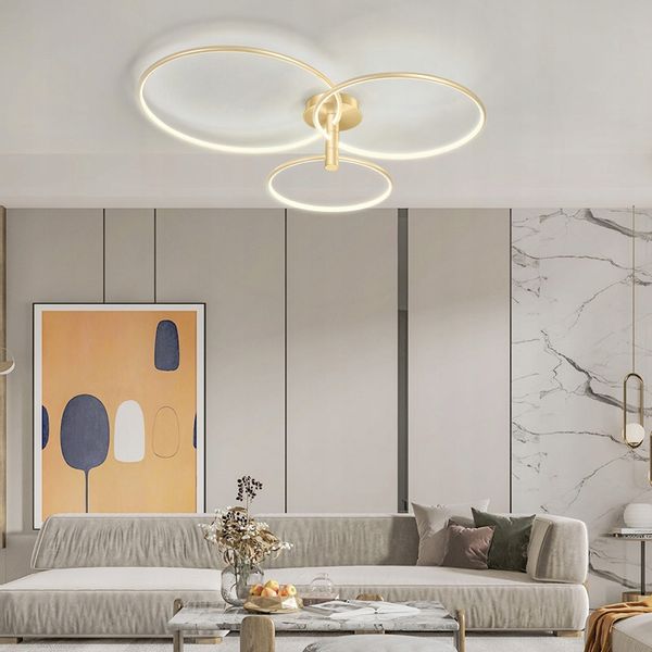 Nowoczesny żyrandol SILVA GO III okrąg ring 50/60/70cm plafon pilot zdjęcie 5