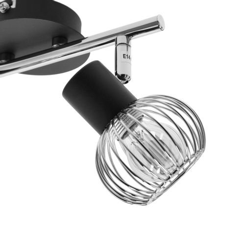 Oslo listwa 2x40W E14 czarny/chrom na Arena.pl