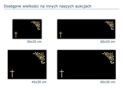 SZKLANA PODSTAWKA POD ZNICZE z dedykacją 60x30cm 489d na Arena.pl