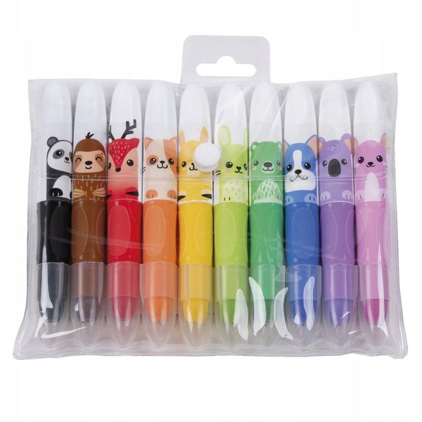 Kredki Żelowe 10Kol Kidea 5385 zdjęcie 10