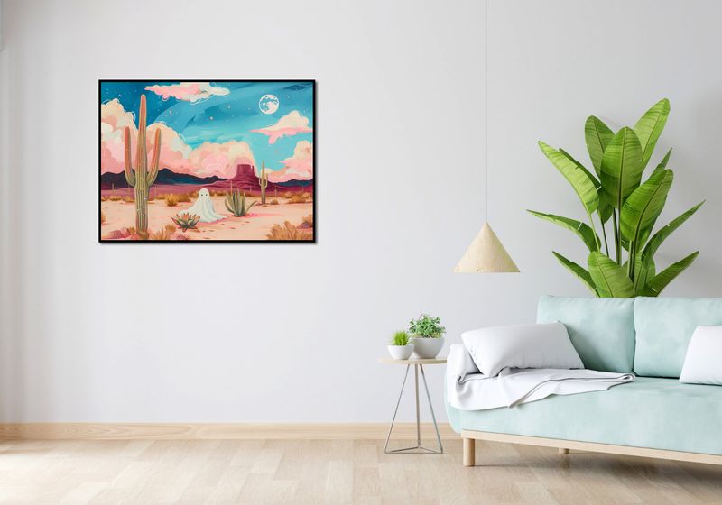 Plakat 100x75cm Duch Między Kaktusami zdjęcie 4