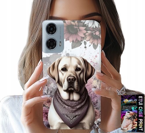 ETUI DO MOTOROLA G24 / G04 - PIESEK PIESKI HUSKY PSIE WZORY + FOLIA na Arena.pl