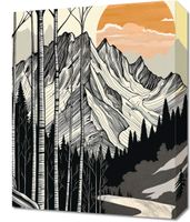 Obraz 40x50cm Drzeworys Górski