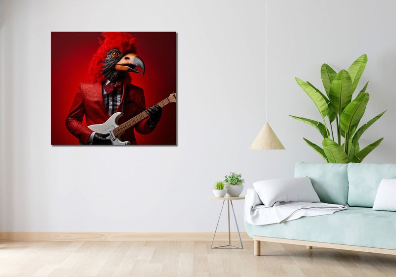 Obraz 100x90cm Zwierzęcy Rock'n'Roll zdjęcie 2