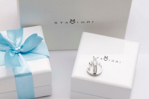 Złote kolczyki KBD4759 - Diament na Arena.pl