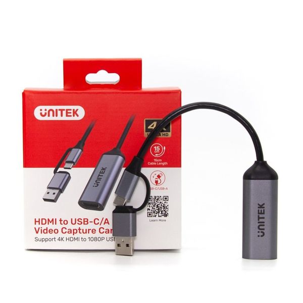 Unitek Grabber video USB-C/A, 4K HDMI 1.4b zdjęcie 9