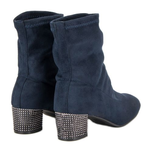 Wsuwane Granatowe Botki r.39 na Arena.pl