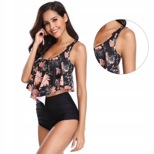 STRÓJ KĄPIELOWY BIKINI WYSOKI STAN BOHO 44 XXL zdjęcie 5