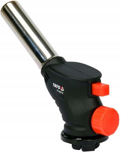 YATO PALNIK GAZOWY PIEZO 360° ZŁĄCZE EN417 + 4 KARTUSZE GAZOWE 400ML na Arena.pl
