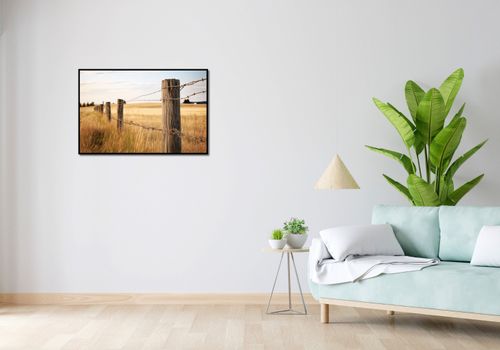 Plakat 86,4x56,8cm Płot na Polu na Arena.pl