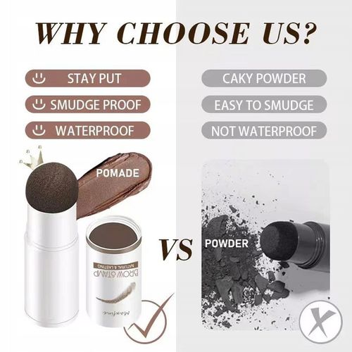 STEMPEL DO BRWI POMADA SZABLONY jasny BRĄZ X5 na Arena.pl