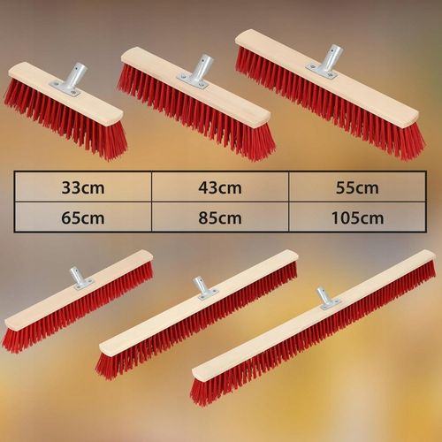 MIOTŁA SZCZOTKA 500 MM ULICÓWKA PCV ZAMIATACZ ZMIOTKA Z DREWNIANYM na Arena.pl