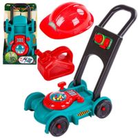 Kosiarka Do Trawy Ogrodowa Dla Dzieci + Kask + Kanister Chodzik Pchacz