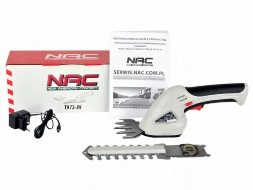 NOŻYCE AKUMULATOROWE DO TRAWY I KRZEWÓW NAC TA72-JN 7,2 V 2 OSTRZA na Arena.pl