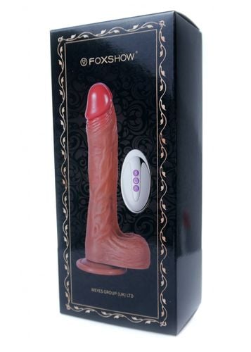 wibrator silicone, vibration 10, rotate, telescopic, heating, 21cm na Arena.pl