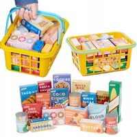 KOSZYK NA ZAKUPY SKLEPOWY ZESTAW PRODUKTÓW SPOŻYWCZYCH 21CM CASDON