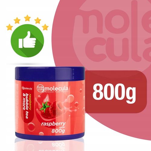 Molecula - KULKI do BUBBLE TEA - 0.8kg - MOLEKULARNY KAWIOR - MALINA na Arena.pl