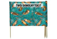 PARAWAN PLAŻOWY Wydry z indywidualnym napisem 8 PANELI 79.8