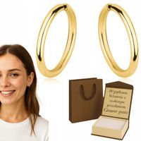 ZŁOTE KOLCZYKI DAMSKIE OKRĄGŁE MAŁE 1,3 CM KOŁA KÓŁKA PR 925/ 585 GRAWER