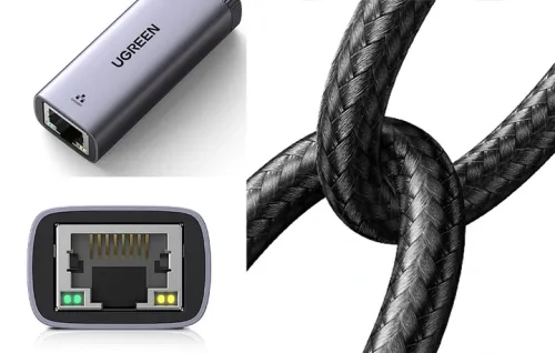 UGREEN Adapter Przejściówka Karta Sieciowa LAN Ethernet USB C Do RJ45 1Gb/s na Arena.pl