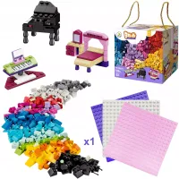 KLOCKI KONSTRUKCYJNE ZESTAW 520 ELEMENTÓW KREATYWNA ZABAWA BAZA PREZENT