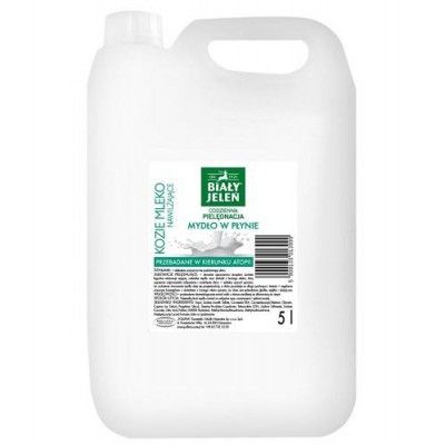 BIAŁY JELEŃ Mydło w płynie Kozie Mleko, zapas 5l na Arena.pl