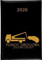 Kalendarz A5 2026 tygodniowy KSIĄŻKOWY POMOC DROGOWA firmowy NAZWA FIRMY