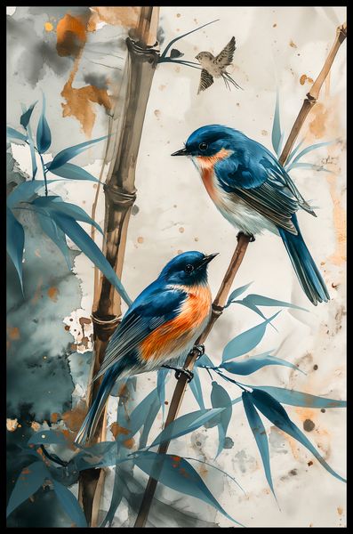Plakat 53x81cm Trzy Ptaki zdjęcie 2