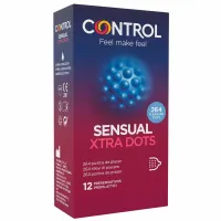 control xtra dots 12 szt. prezerwatywy z teksturą wypukłych punktow