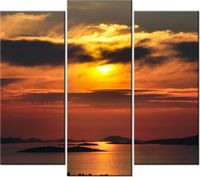 90 80CM OBRAZ T3 ELEM CHORWACKIE SŁOŃCE DRUK ŚCIENNY