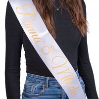 Szarfa Wieczór Panieński Panna Młoda Dekoracje