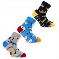 Skarpetki Chłopięce Bawełniane Skarpety 3/4 Chłopięce 3-PARY MORAJ