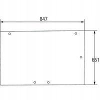 Szyba tylna Case XL 495, 595, 695, 795, 895, 995, 743, 745, 844, 845, 856